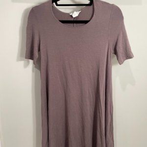 Mauve T-shirt Dress